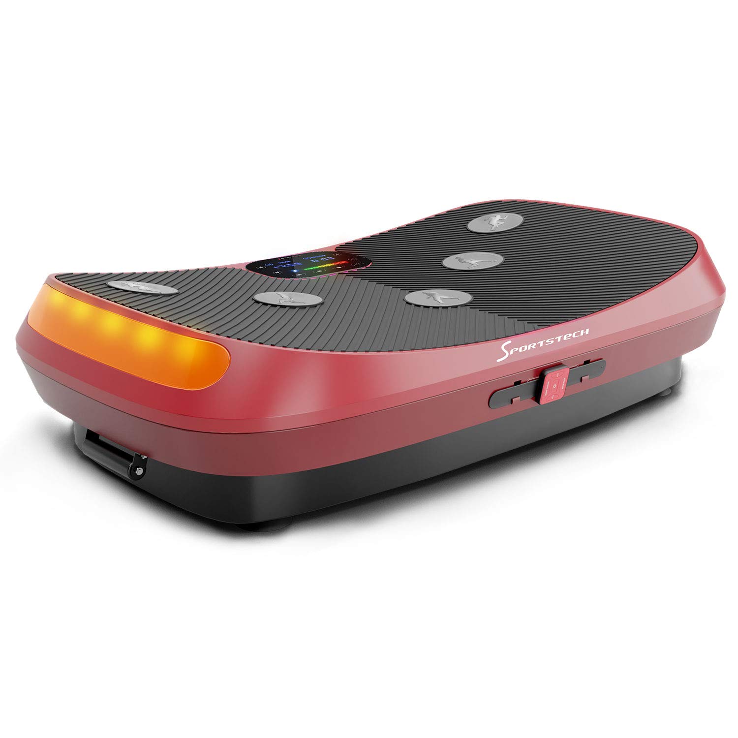 Sportstech 4D Vibrationsplatte für Zuhause, VP400 und sVibe, Smart LED, Trainingsbänder und Ropes, Abnehmen, Ganzkörpertraining, Muskelaufbau, 120 kg belastbar, Fitness Training
