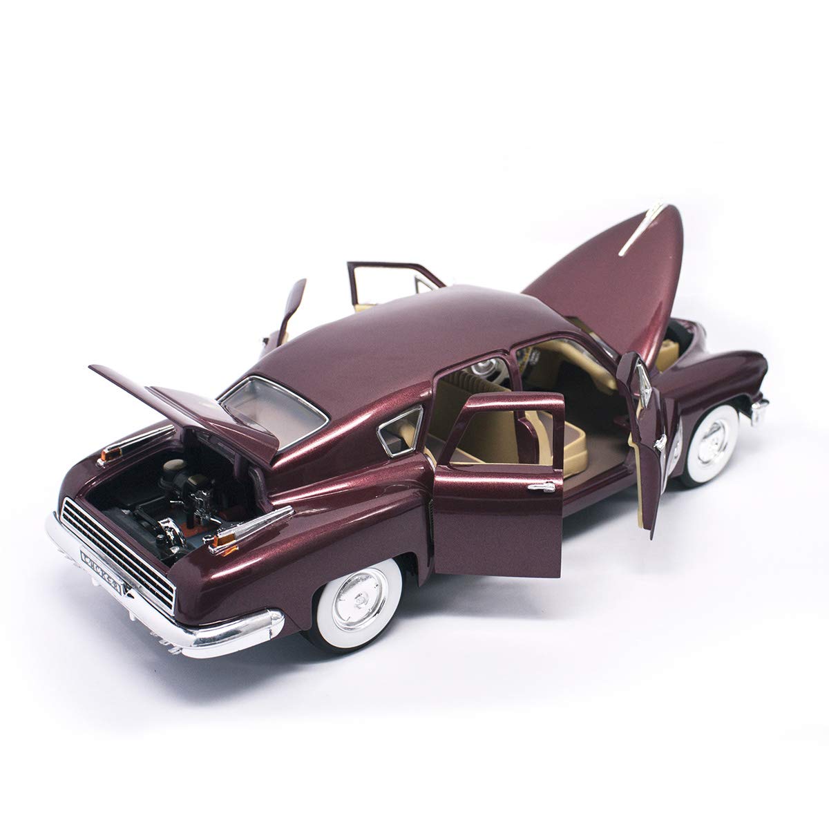 1948 Tucker Torpedo Burgundy 1/18 Diecast Model Car by Road