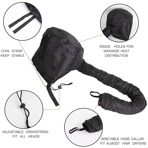 Miniatura 5 de Baixia Gorro de aceite para secador de pelo gorro de peluquería accesorio para cuidado del cabello casco permanente vaporizador de cabello