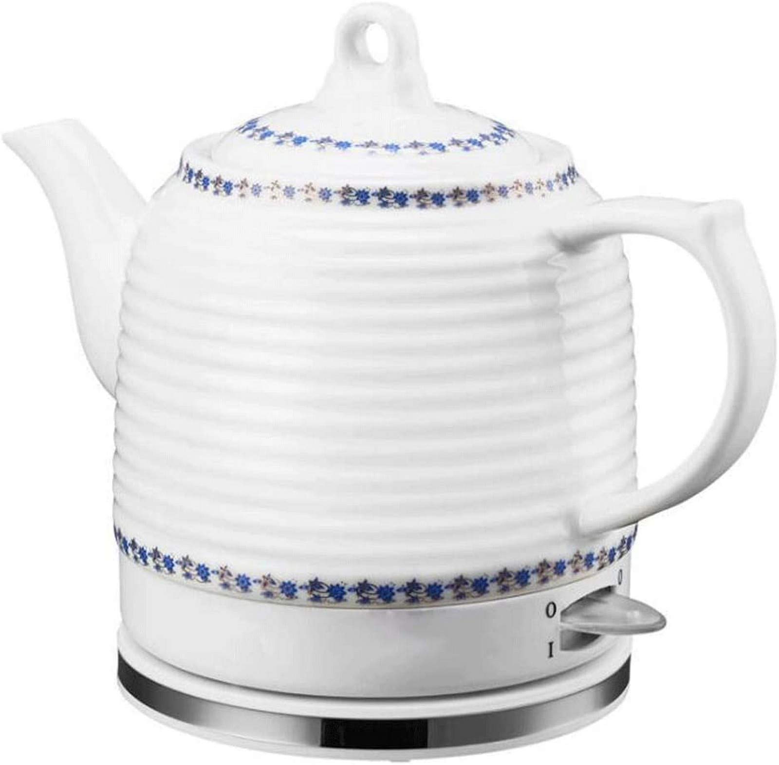 Bouilloire électrique arrêt automatique et sécurité anti-chauffe à sec en porcelaine