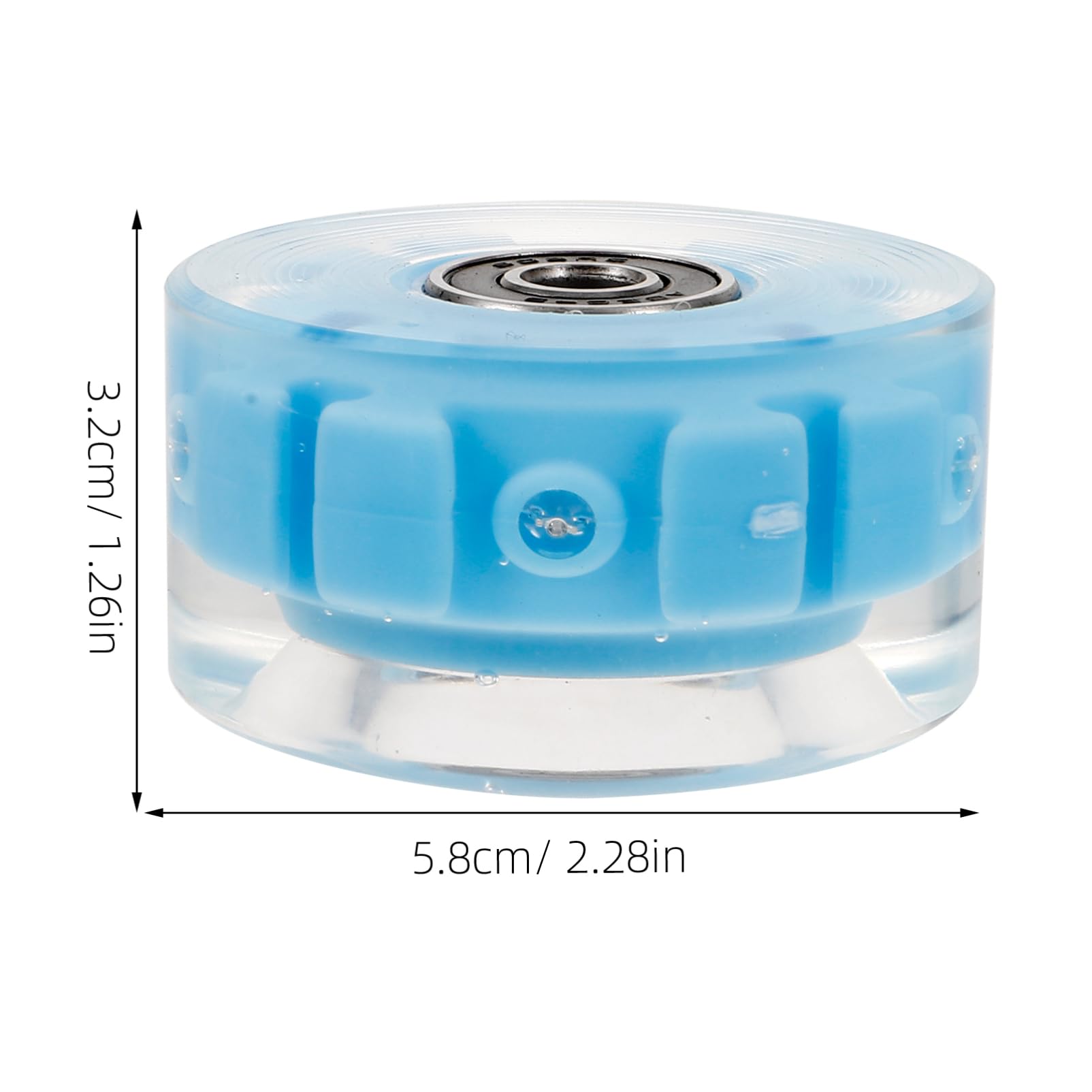 Abaodam Roller Skate Wheels Flashing Feature Ice Skates Wheel Accessory Safe High Elasticity