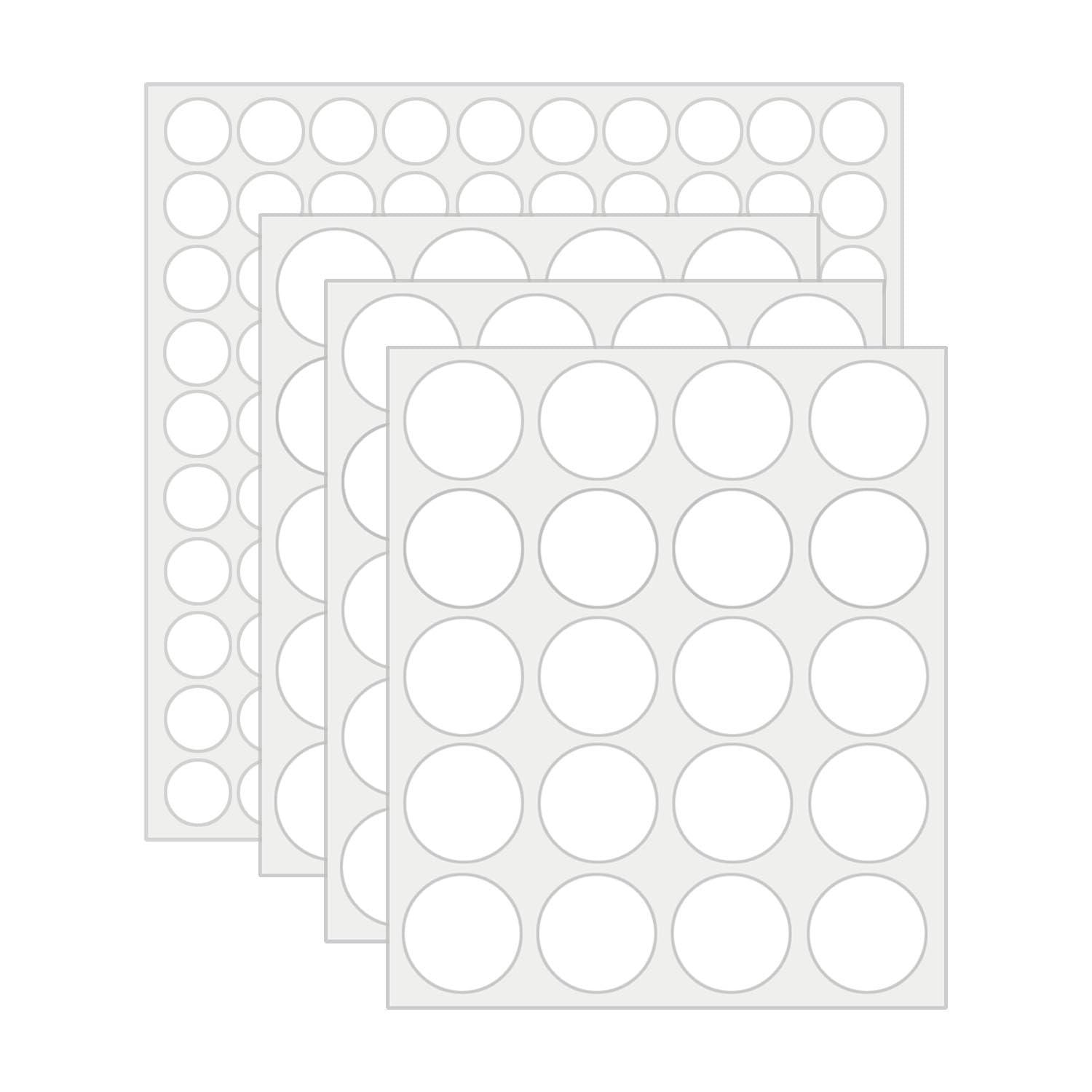 160 cintas adhesivas de doble cara, masilla adhesiva transparente extraíble de doble cara de 10 mm/20 mm, masilla adhesiva sin rastro para colgar en la pared, cinta redonda de dos caras para