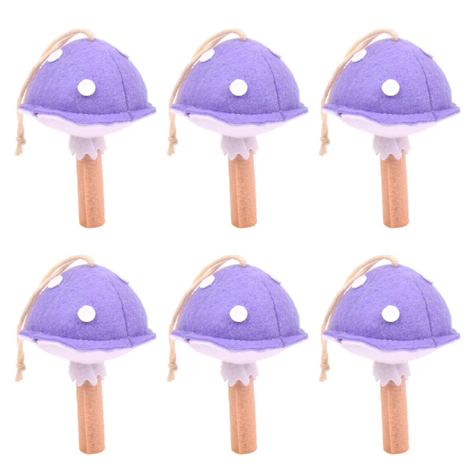 YWLUUOO Wools Felts Mushroom Decoration, 6Piece Set for Creative Garlands Designs Felted Mushroom