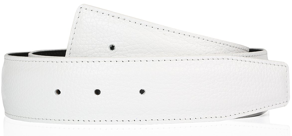 Exklusiver Hochwertiger Herren & Damen Echtleder Wendegürtel in Weiß 40mm Gürtel