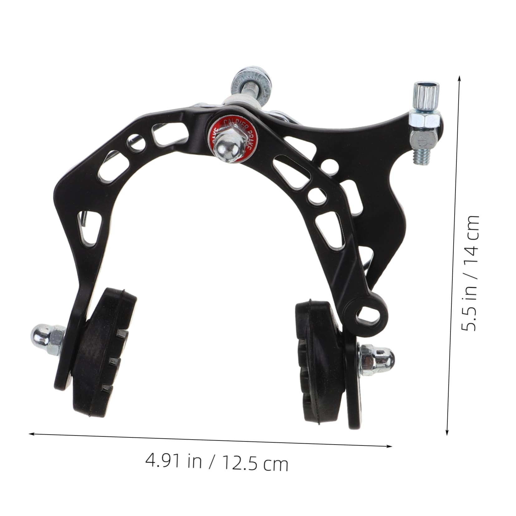 Mikikit 2Pcs Bike Brake Calipers Set Front Rear Brake System for Road and Mountain Bikes Durable and Stable Structure for Enhanced Stopping Power Weather Resistant