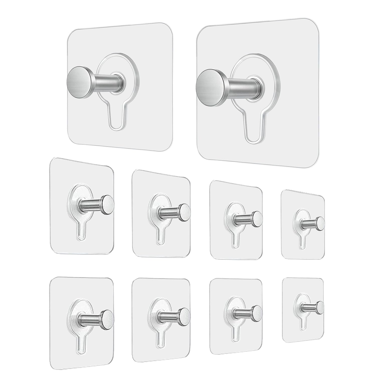 DALUCI Self Adhesive Hooks - Heavy Duty, No Drill -11 DALUCI Self Adhesive Hooks - Heavy Duty, No Drill -11