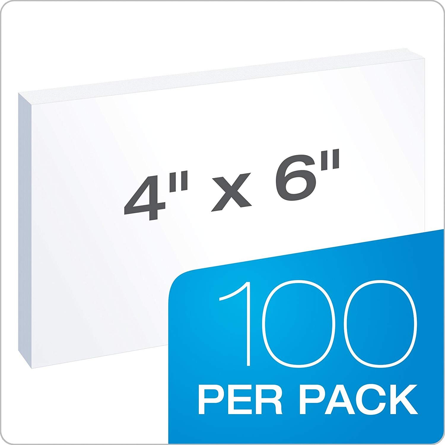 Oxford Blank Index Cards, 4" x 6", White (2 Pack) - Image 3