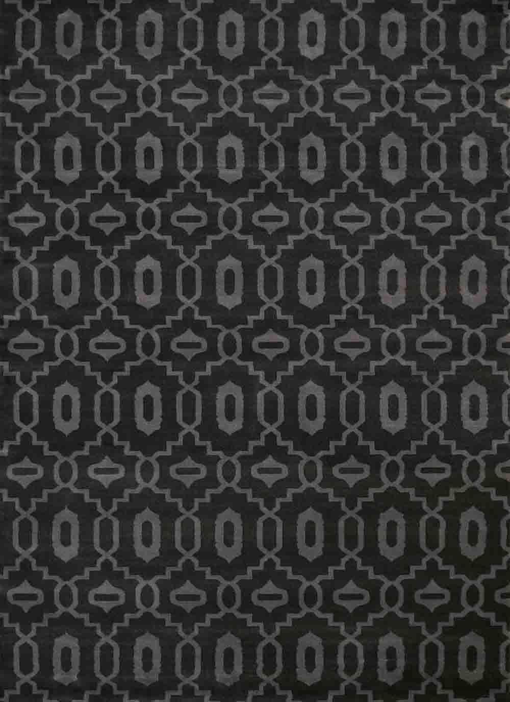 Amazon.com: Vitaly Kilo Area Rug 6692 Dk Grey Circles Ovals : Home ...