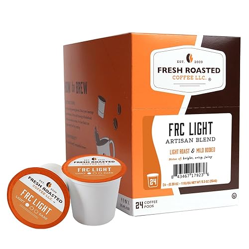 Miniatura 568 de Fresh Roasted Coffee, Peaberry de Tanzania, tostado ligero, Kosher, compatible con K-Cup, 24 cápsulas