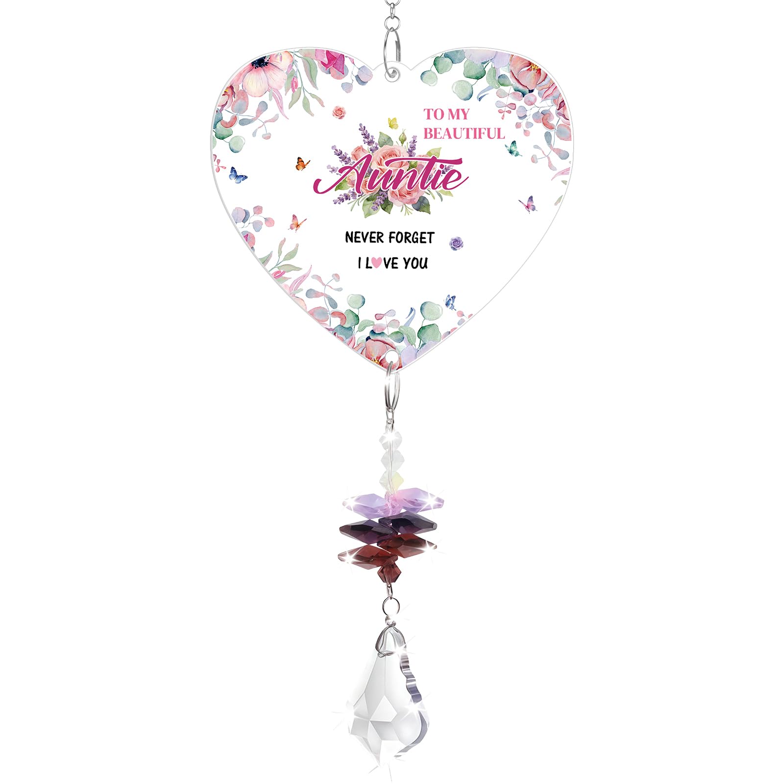Auntie Gifts, Crystal Suncatcher, Best Auntie Birthday Gifts, Aunty Gift, Gifts For Auntie, Presents For Auntie On Mother's Day Christmas Thanksgiving Day Valentine's Day