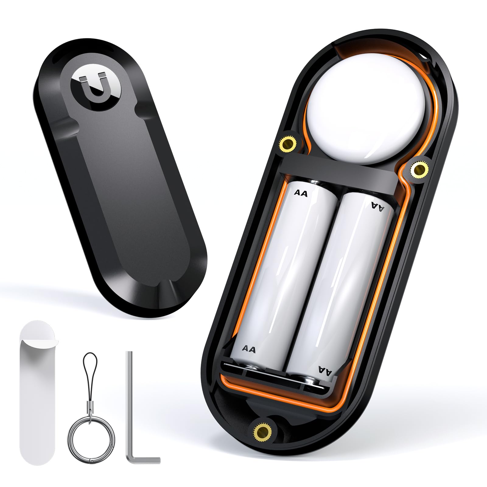 Funda de batería para AirTag antipérdida resistente para collares de perro 5
