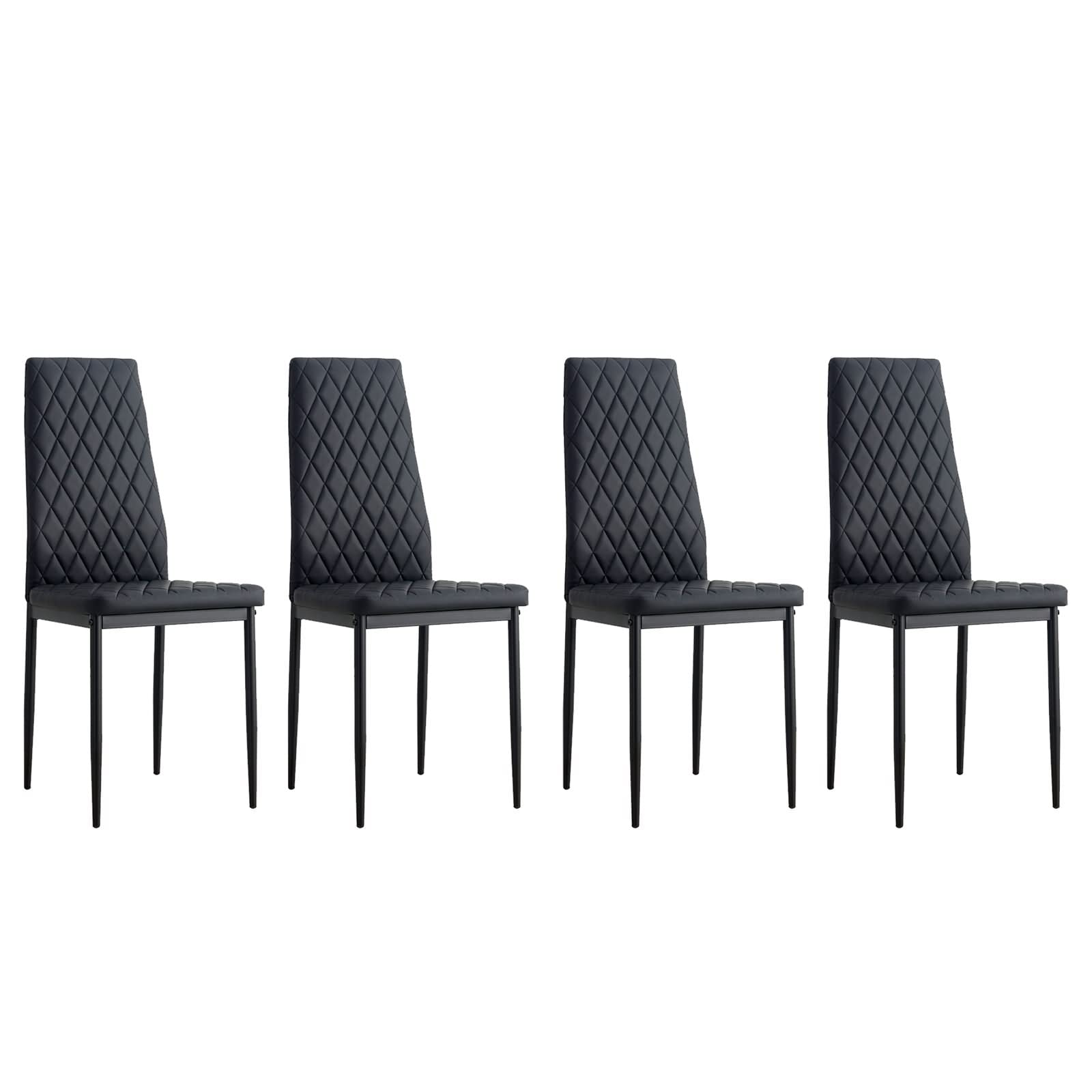 Bishilin Faux Leather Dining Chairs Set of 4
