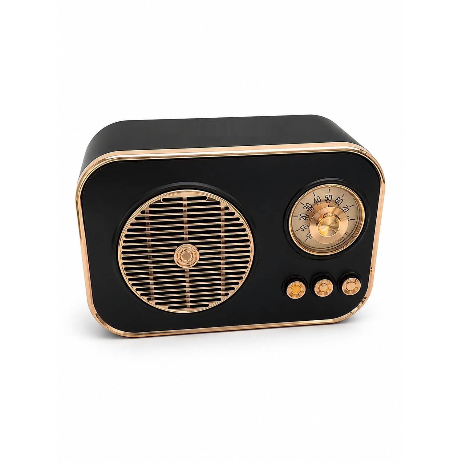 Vintage Bluetooth Wireless Speaker with FM Radio | Retro Portable Wireless Speaker | Type-C Fast Charging | 8 Hours Battery Backup | USB AUX TF Card Support | Home Outdoor Travel Speaker (Pack of 1)-image-39