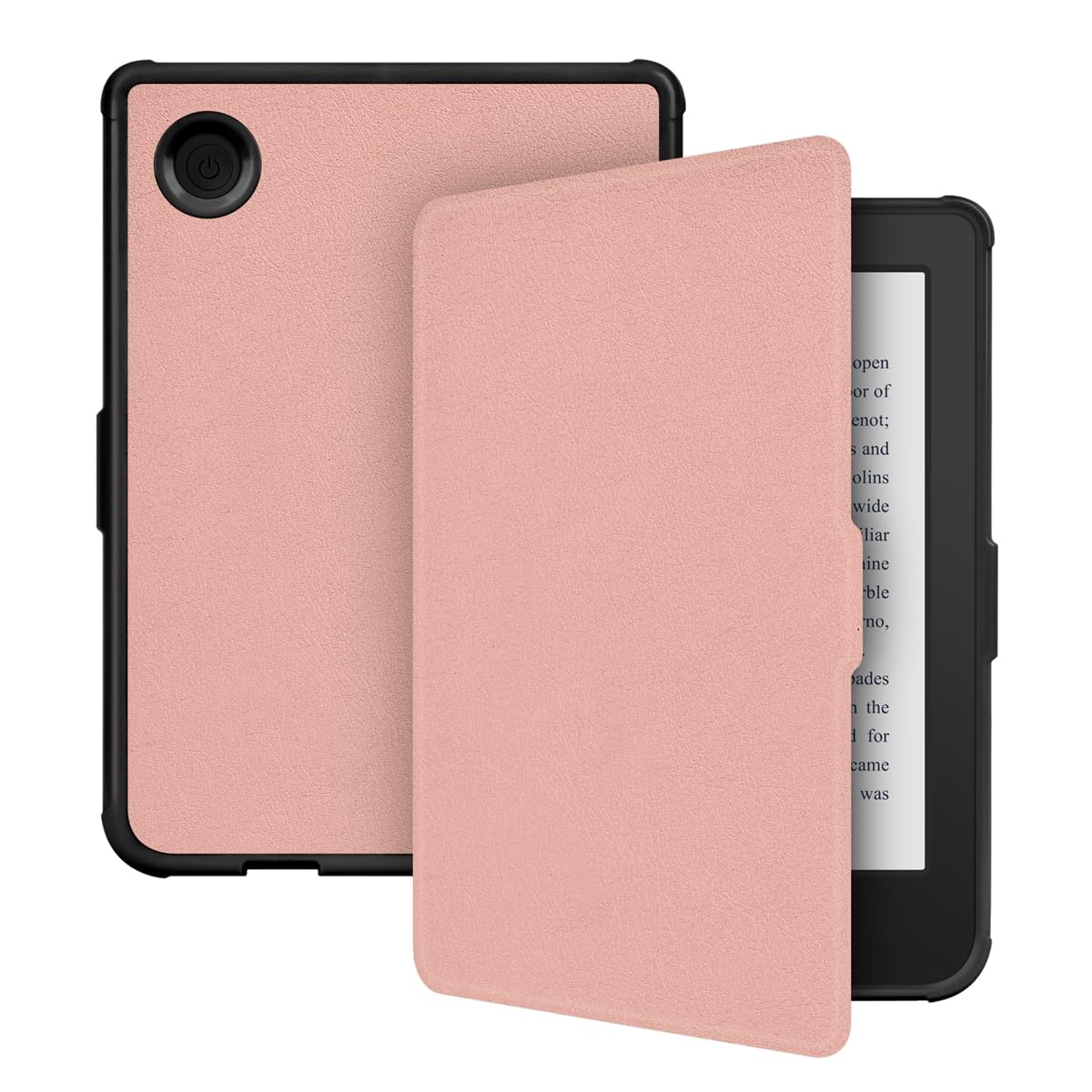 Stianiiie Case For Kobo Clara 2E (2022 Released) 6" Premium PU Leather Protective Cover Smart Sleep/Wake, Rose gold