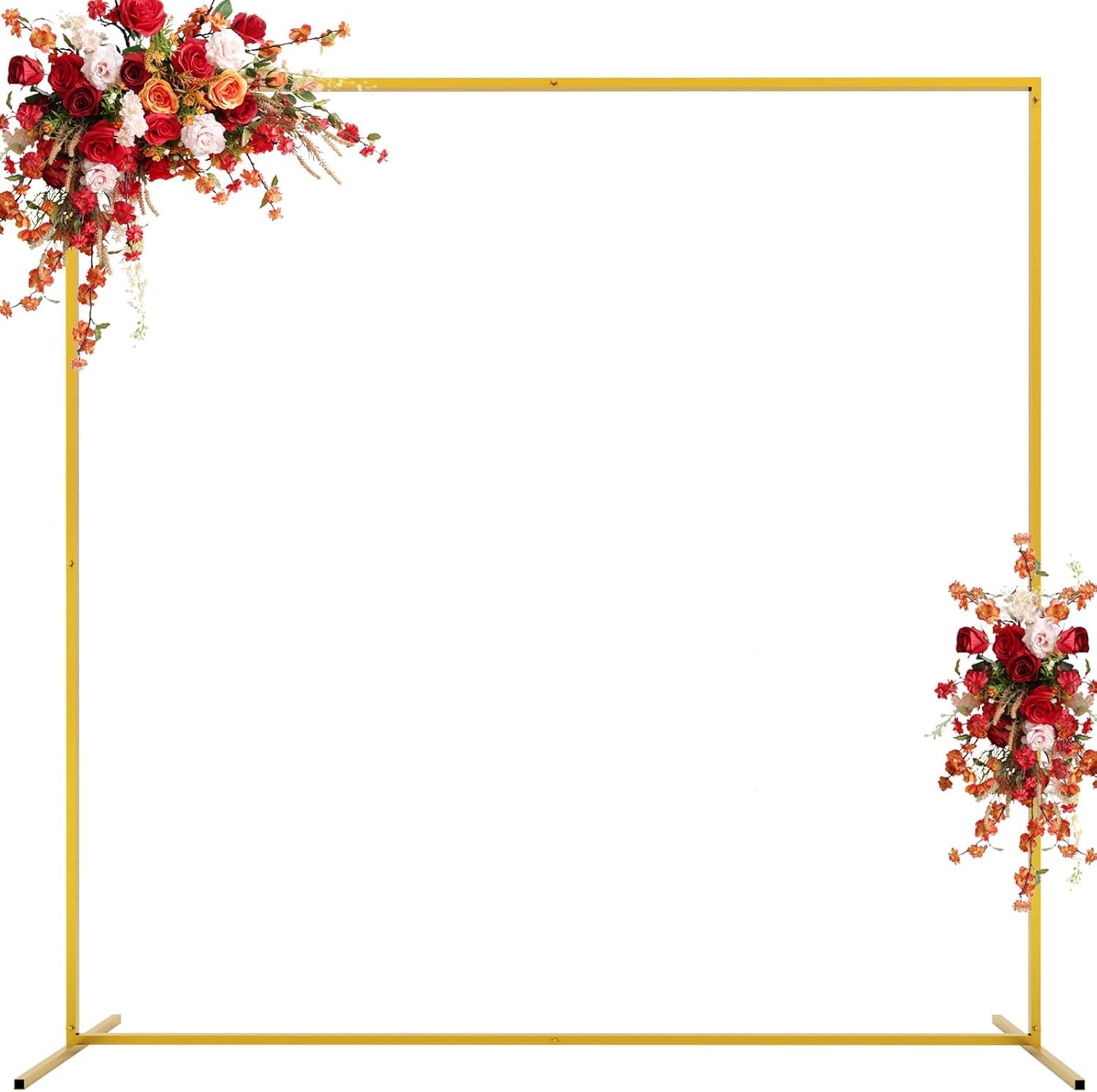 HASTHIP® Square Balloon Arch Stand - 200CM Metal Decoration Backdrop Stand - Gold Arch Balloon Decoration Stand - Wedding Arch Backdrop Stand - for Ceremony, Birthday, Party Decoration Supplies (B0D9QGCKKJ) Amazon Price History, Amazon Price Tracker