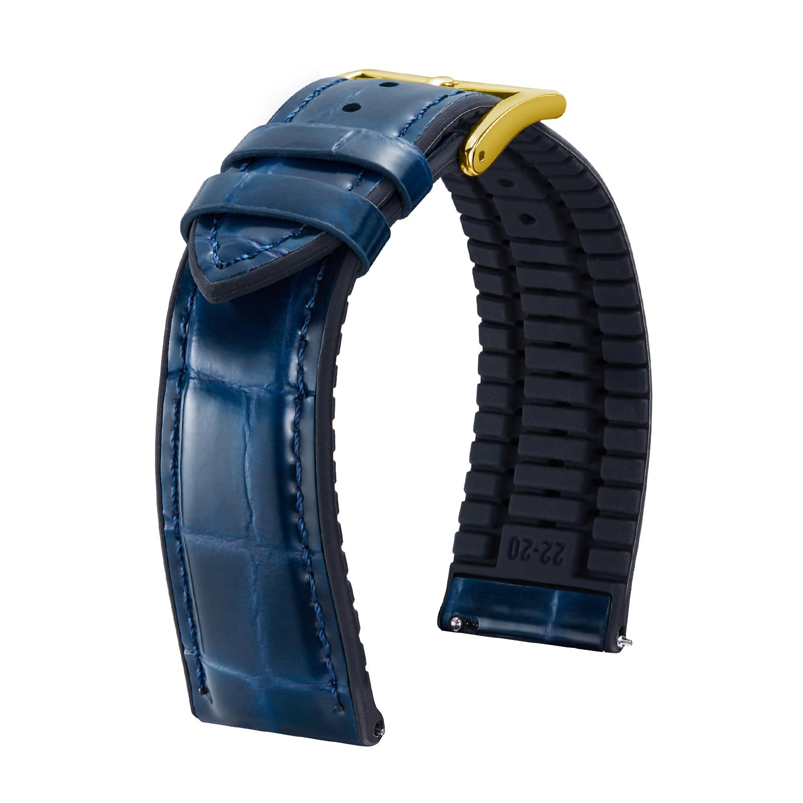 [BINLUN] レザー腕時計 バンド ワニ革模様 ベルト クイックリリース 交換時計革 ウォッチストラップ クラシック 手作り 本革時計ベルト Amazon.co.jp: [BINLUN] 革時計ベルト クイックリリース レザー腕時計