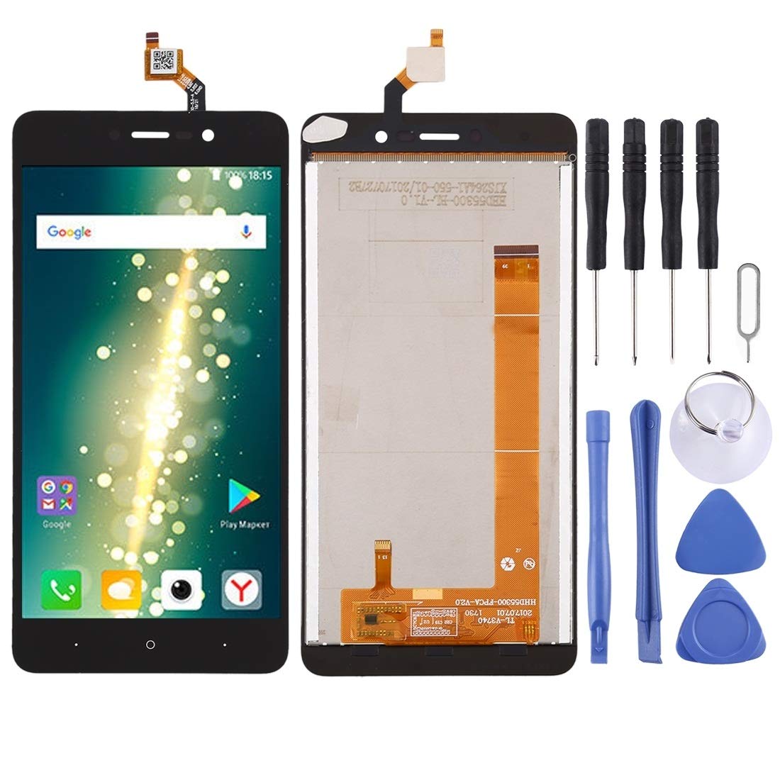 Phone Accessiories LCD Screen and Digitizer Full Assembly for BQ BQ-5591 Jeans(Black) Spare Parts (Color : Black)