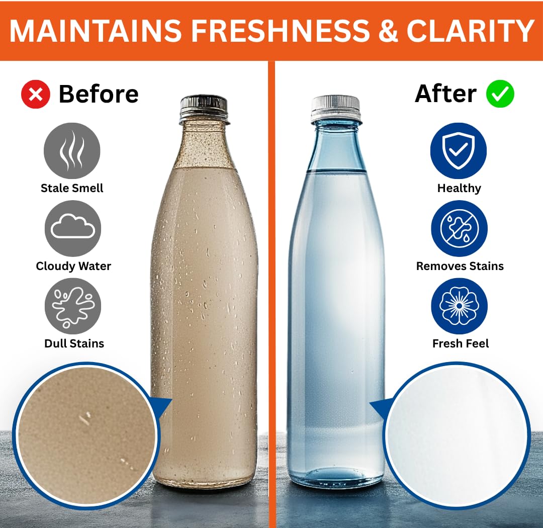 120 tabletas de limpieza de botellas de agua, tabletas de limpieza de botellas para botellas de agua y vasos de acero inoxidable, las tabletas limpiadoras de botellas son ideales para todas las