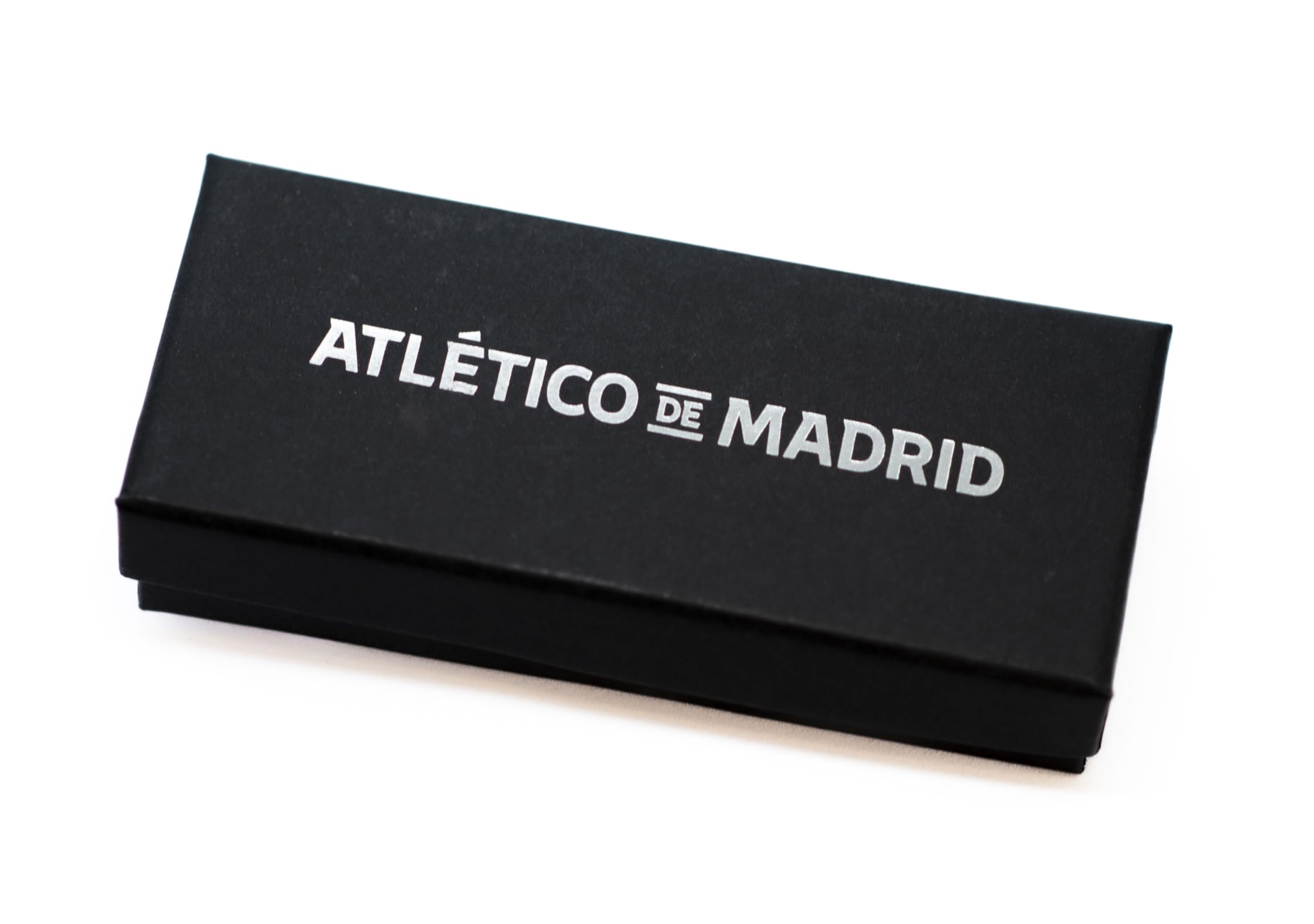 Llavero de piel negro. Atlético de Madrid. Producto Oficial.