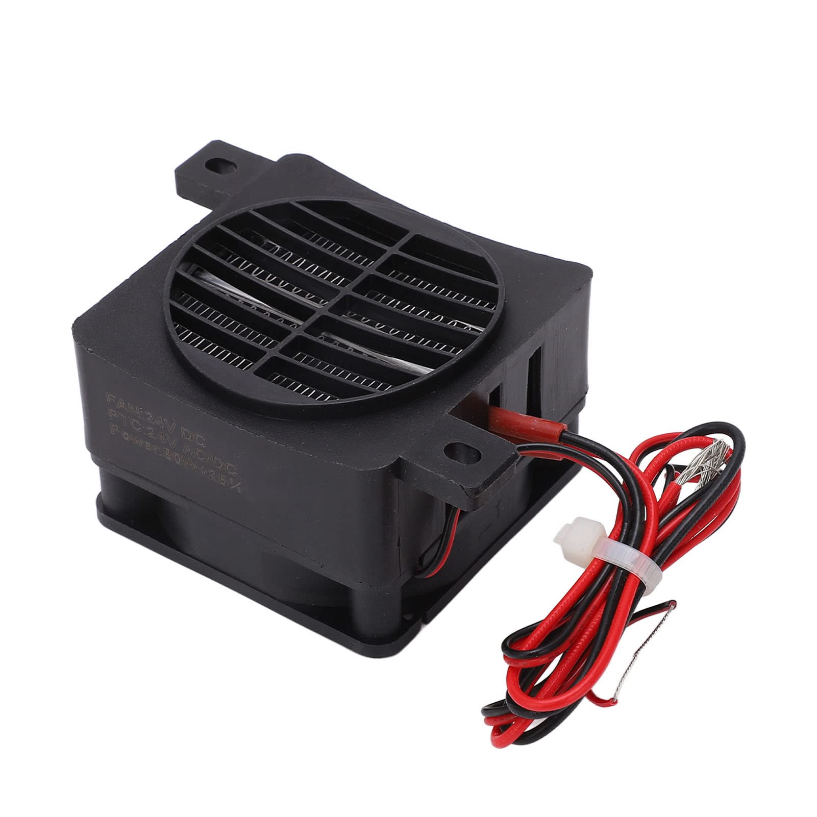 Réchauffeur d'air PTC 24V, Réchauffeur Électrique PTC à Température Constante, 30S Chauffage Rapide Isolation à Température Constante 80W Ventilateur De Chauffage pour Petit Espace de Voiture
