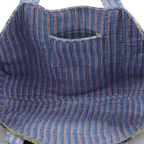 Image of Marubhumi Women Lightweight Travel Bag Purse Cotton Shoulder Tote Bag For Shopping Grocery & Beach Bag
