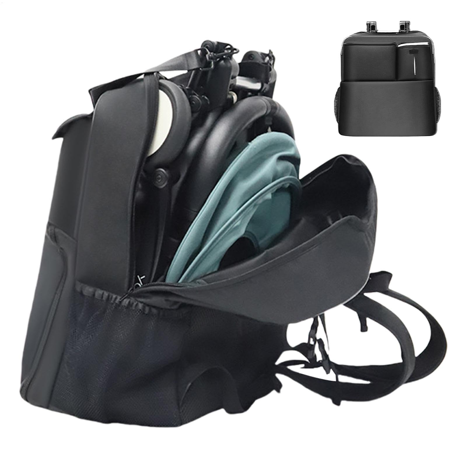 Torba podró?y wózek, Brama Check Bag wózka - torba do wózka lotnisko,Akcesoria fotelika samochodowe, sk?adane foteliki samochodowe wózki podró?y z paskami plecakowymi dla kobiet m??czyzn