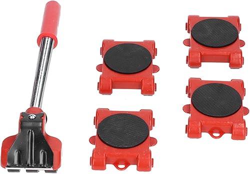 Miniatura 9 de ViaGasaFamido Elevador de muebles con 4 deslizadores de rodillos Juego de herramientas de elevación de altura ajustable para mover sofá refrigerador