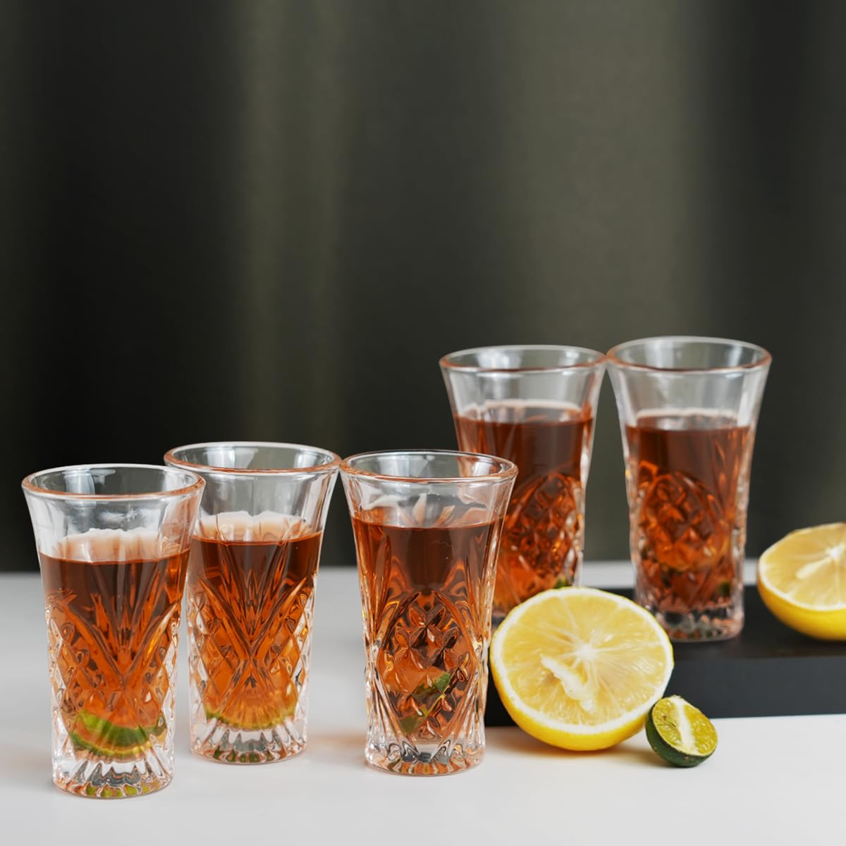 BCnmviku 55ml Shot Glasses,Reusable Clear Shot Glass,Heavy Base Shot Glasses Set for Cocktail,Tequila,Liquor,Whisky,Vodka,Spirits (6) - Image 3