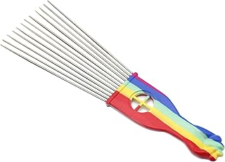 Pente Afro Barber Metal Pente Afro Americano Pente Pente Escova De Cabelo Ferramenta De Estilo De Cabeleireiro Pente de Metal,Pente Afro de Metal,Pentes afro,pentes,Escova de cabelo Multicolor