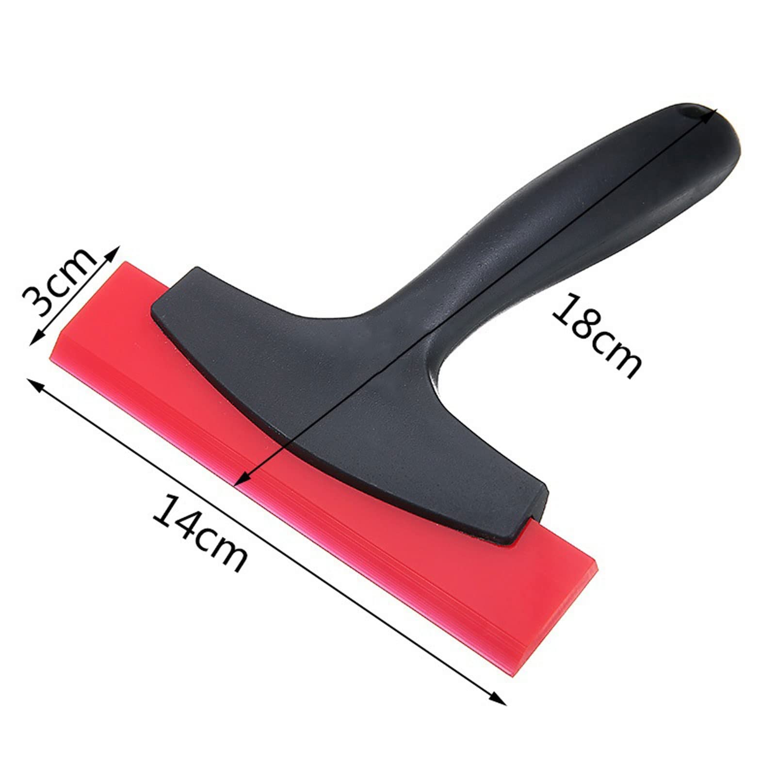 Rasquetas para Ducha, Escobilla de Ducha PP con Gancho Soporte Hoja Silicona for Espejo baño, Cristal Coche, Negro