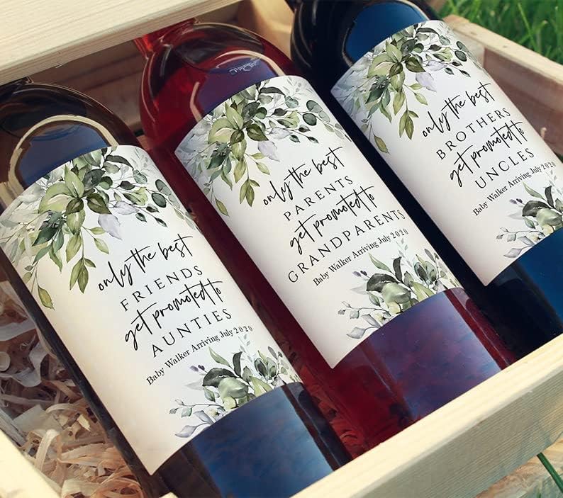 Miniatura 5 de Etiquetas personalizadas para botellas de champán para boda, 20 calcomanías personalizadas para botellas de vino de boda, etiquetas de vino