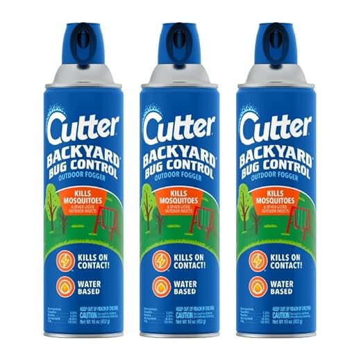 Cutter Backyard Bug Control Outdoor Fogger, Kills Mosquitoes, Fleas & Listed Ants, 16 Ounce, 3-Pack