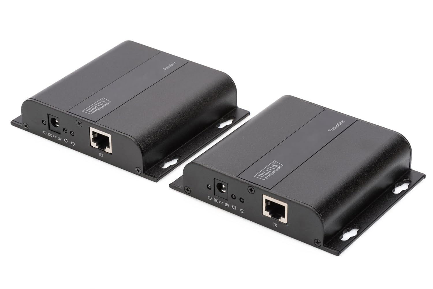 DIGITUS Professional 4K HDMI Extender, IP Ready and Direct Connection, Black