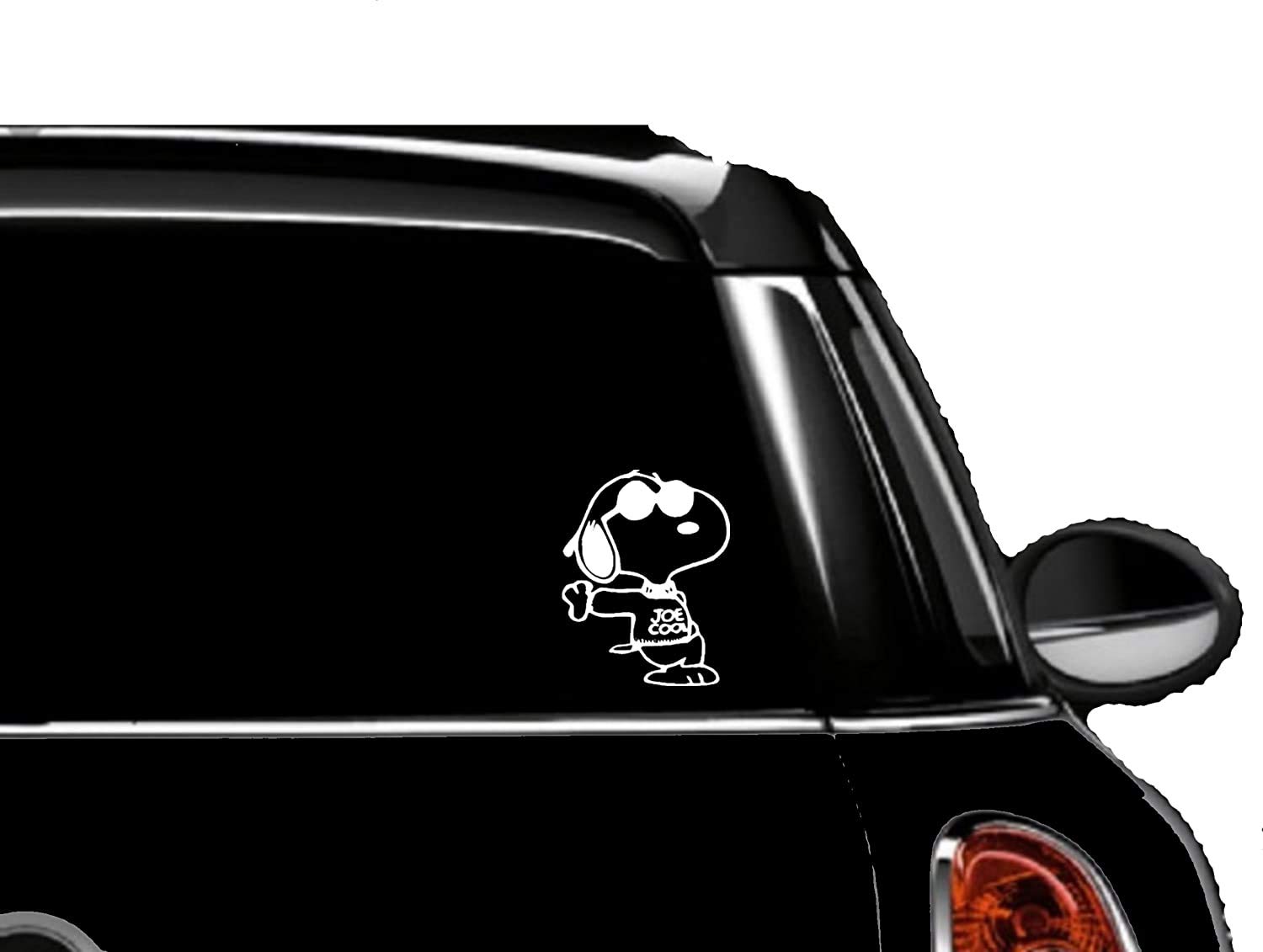 MAF - M Joe Cool Vinyl Decal White 6" - Sticker for Car, Truck, Wall