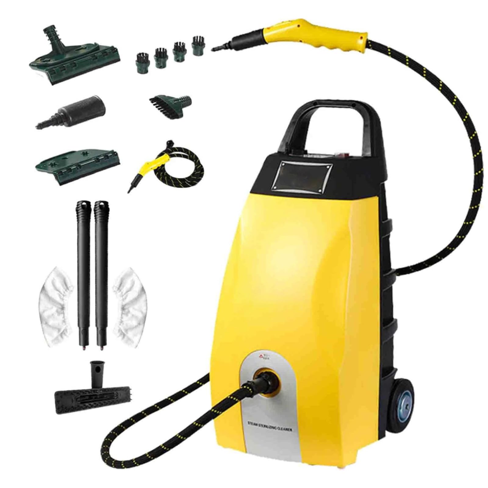 3000W Multi-Purpose High Temp Steam Washer with 9 Accessories 3 5L High Pressure Steam Cleaner - Continuous Steam