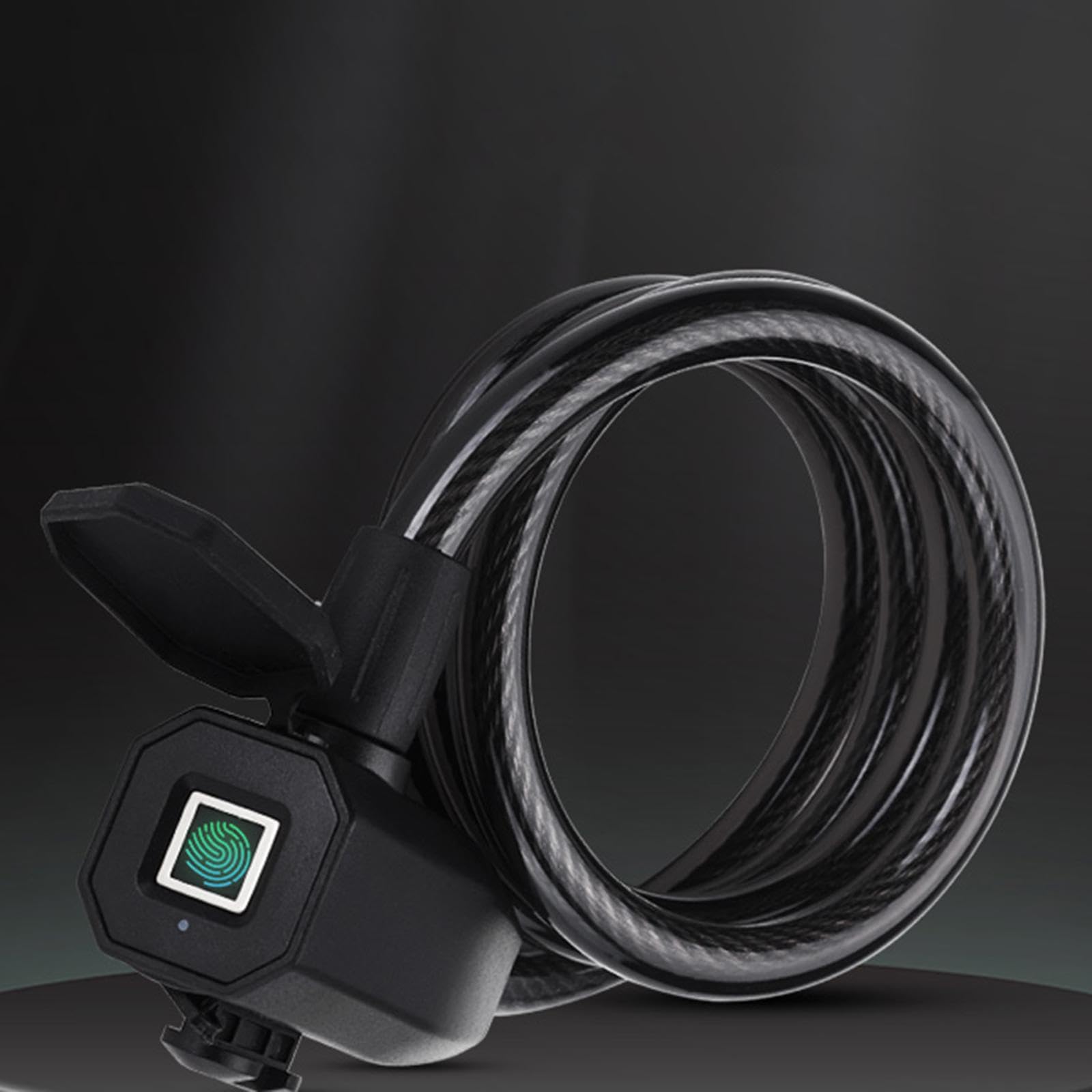 3-częściowy zestaw blokad rowerowych ładowanie USB wytrzymały niezniszczalny zamek rowerowy na odcisk palca