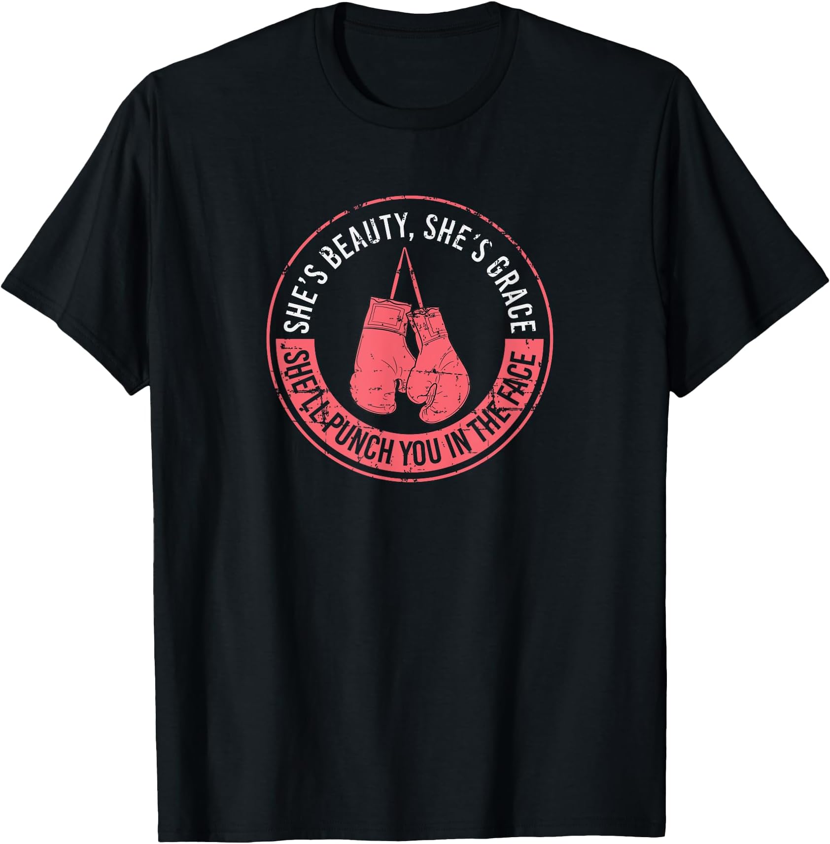 She'll Punch You In The Face Boxing Girl Kickboxing Boxing T-Shirt