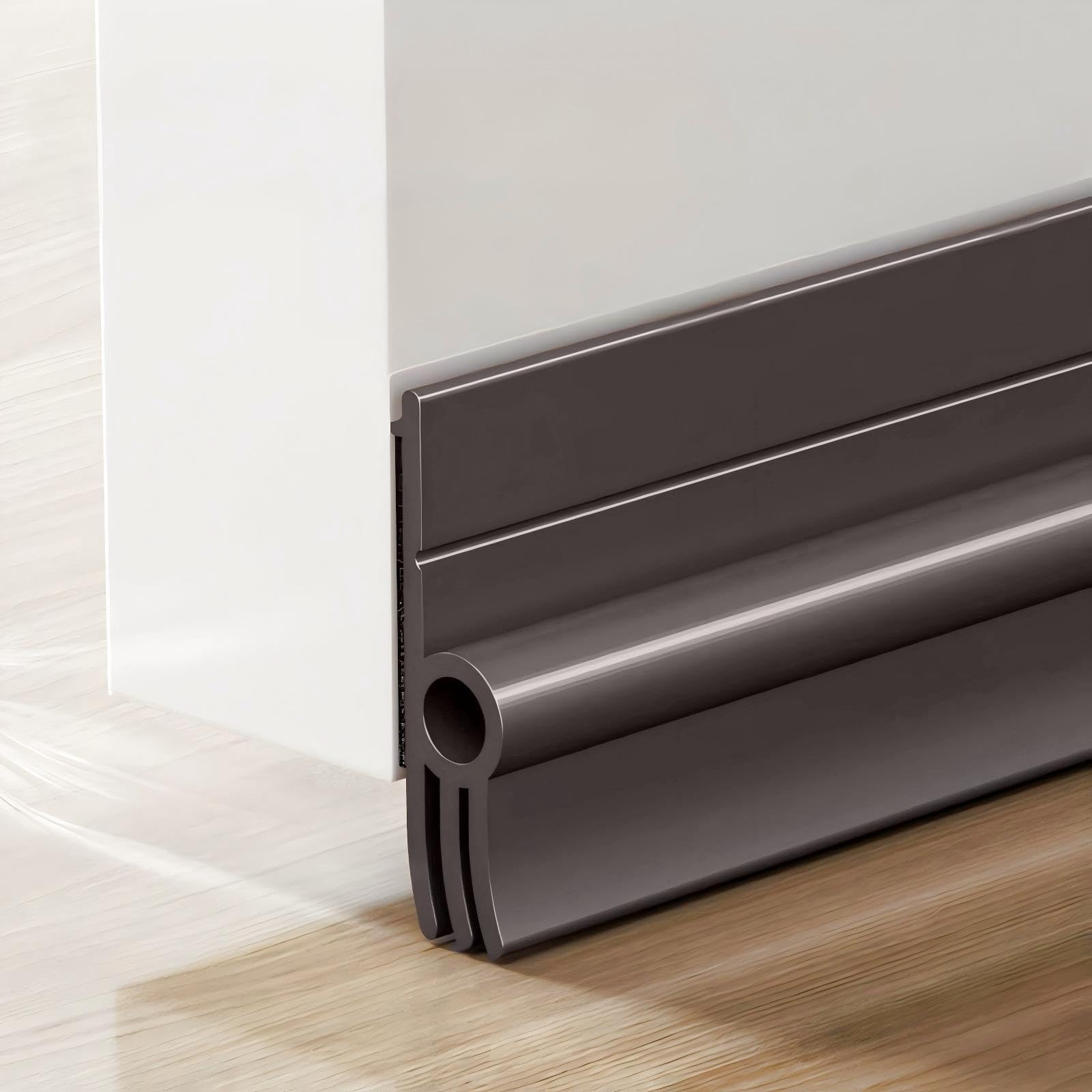 Vingspina 93cm Gris Burlete de Puerta, Burlete Silicona Puerta Autoadhesivo, Burlete Puerta Exterior Autoadhesivo, Burlete Bajo Puerta, door seal (gray)