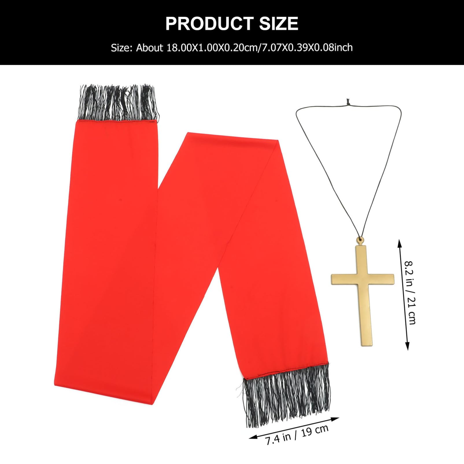 BESTYASH Cosplay Costumes Accessories Nun Set Halloween Costume Props Cross Necklace