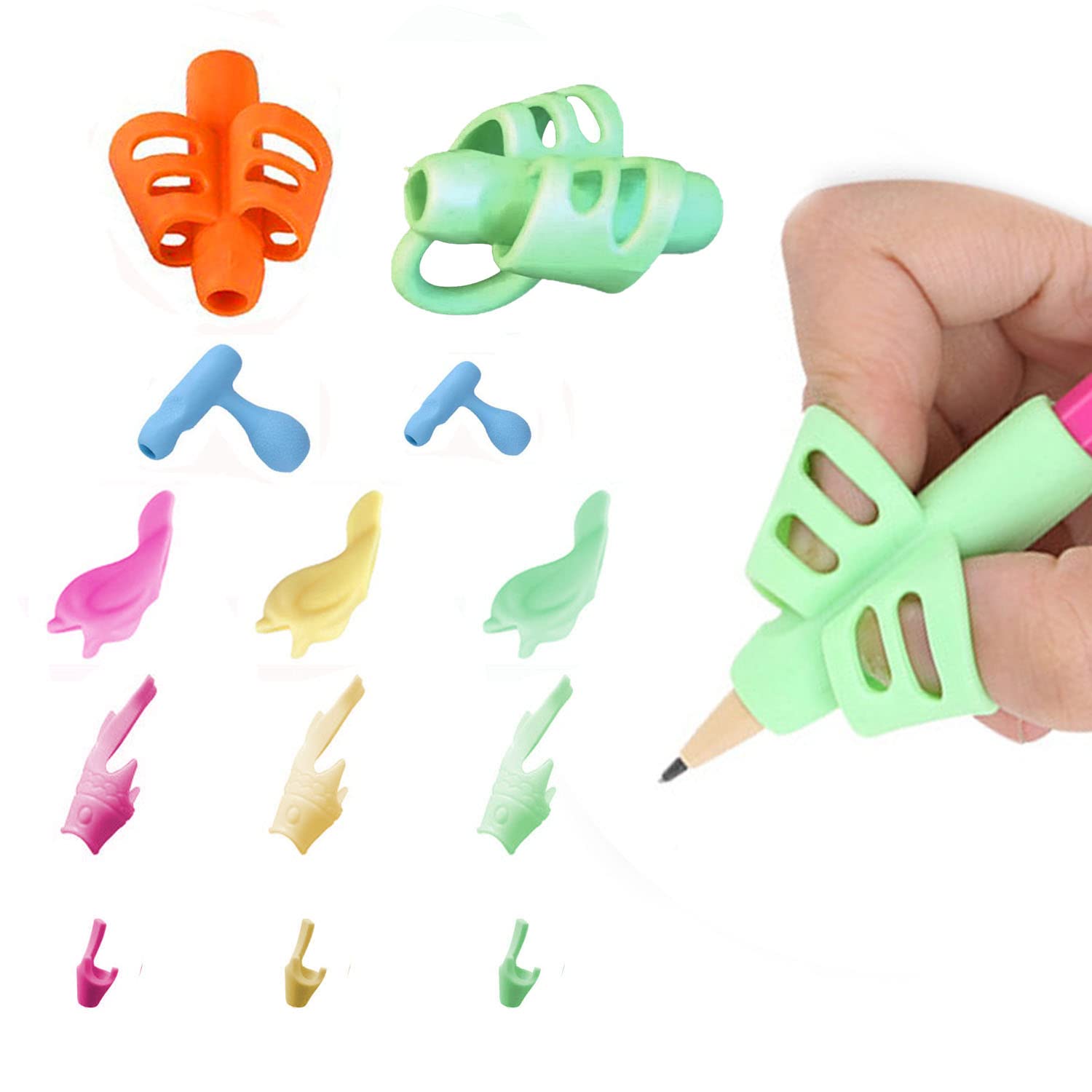 13 x soportes de escritura para niños, para niños en edad preescolar, niños y adultos, necesidades especiales para zurdos y diestros.
