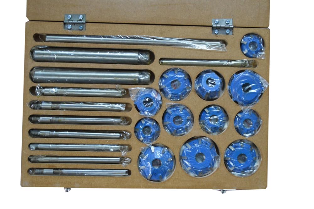 AI Tools 12 Pieces Engine Valve Seat Carbide Face Cutters 30, 45, 70/20 Bore Degree I Boxed Set