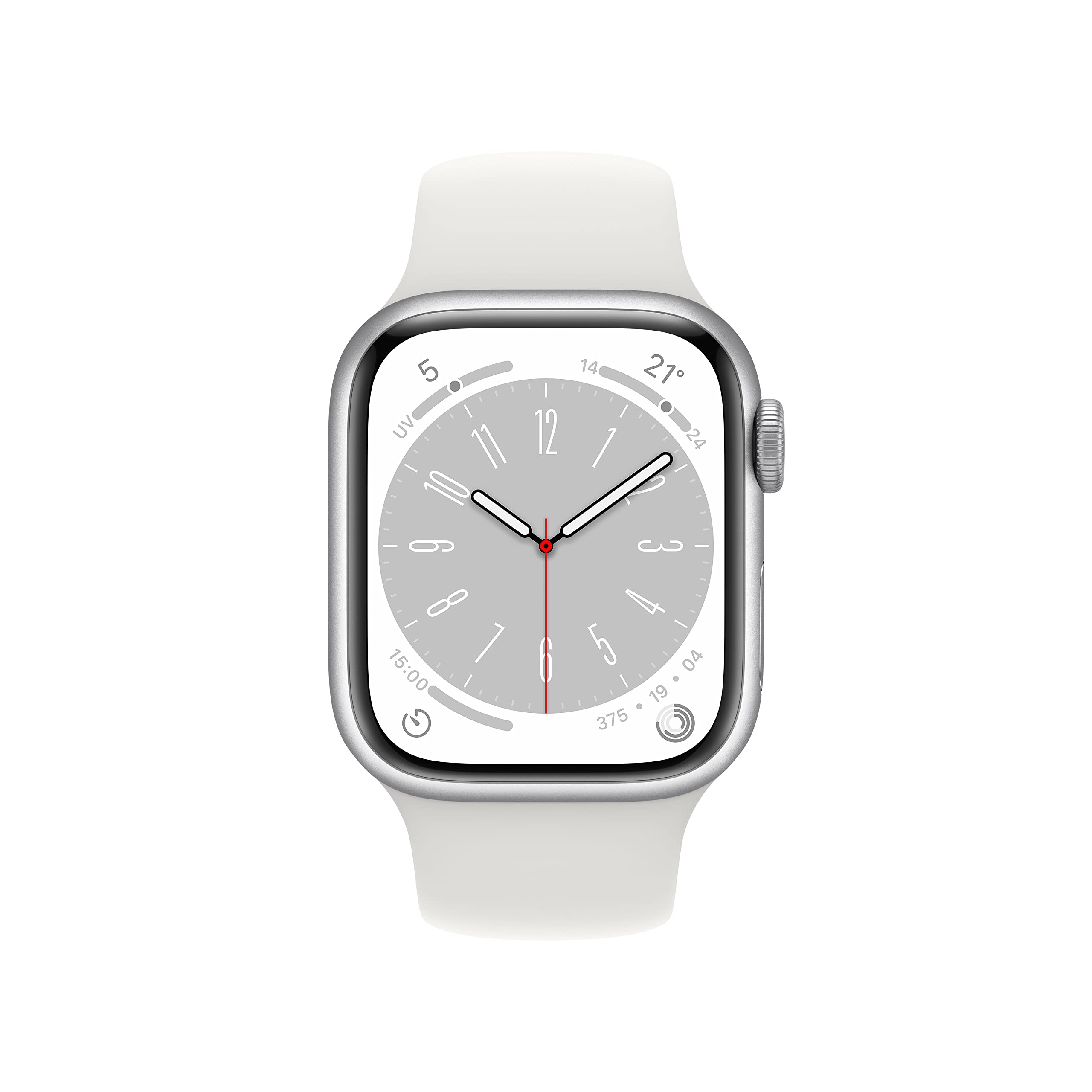 Apple Watch Series 8 GPS 41 mm Argento Pulito - Dettaglio