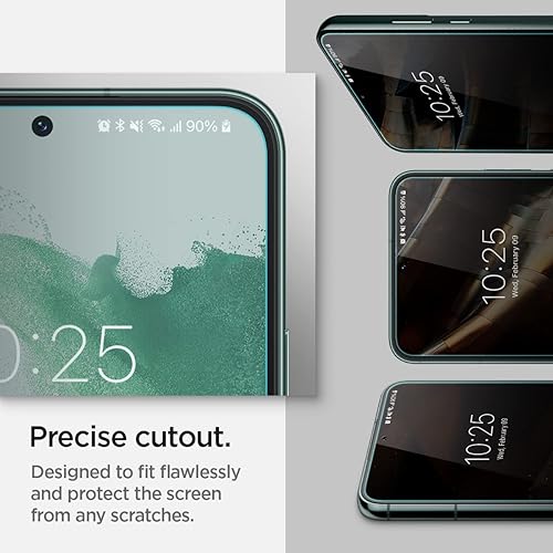 Miniatura 7 de Spigen Protector de pantalla de vidrio templado [Glas.tR EZ Fit] diseñado para Galaxy S22 Plus [compatible con fundas], paquete de 2