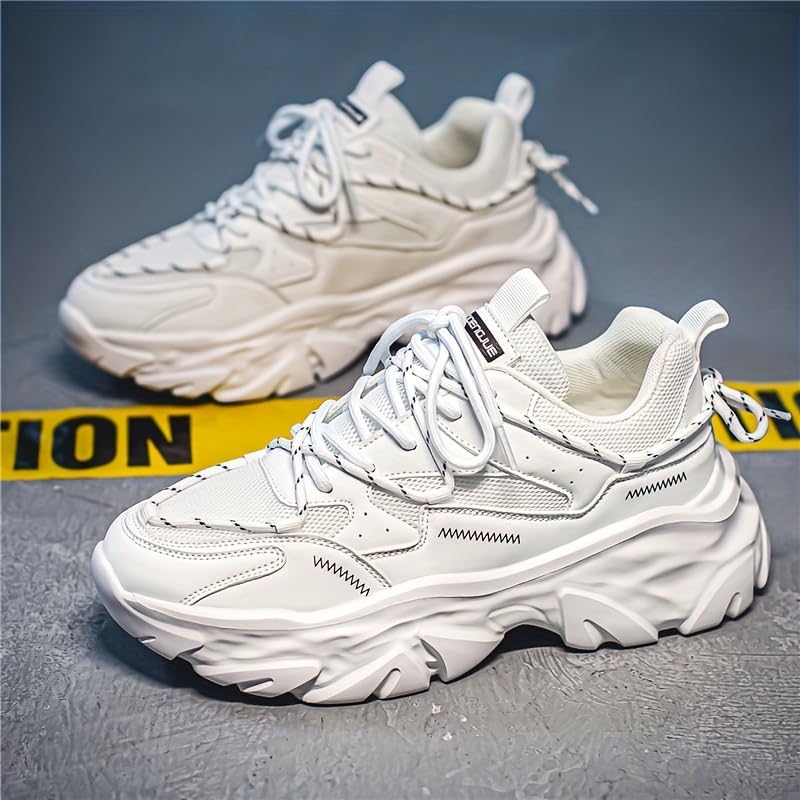 Men's Breathable Casual Sports Shoes - Anti-Slip Rubber Outsole, Lace-Up Design, All-Season (Spring/Summer/Fall) for Outdoor Running, Hiking & Travel2