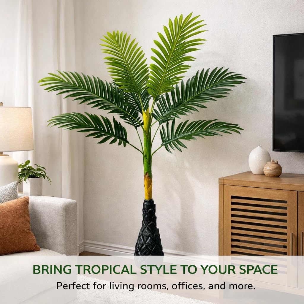 Akaar Artificial Palm Tree - Tropical Decor -4