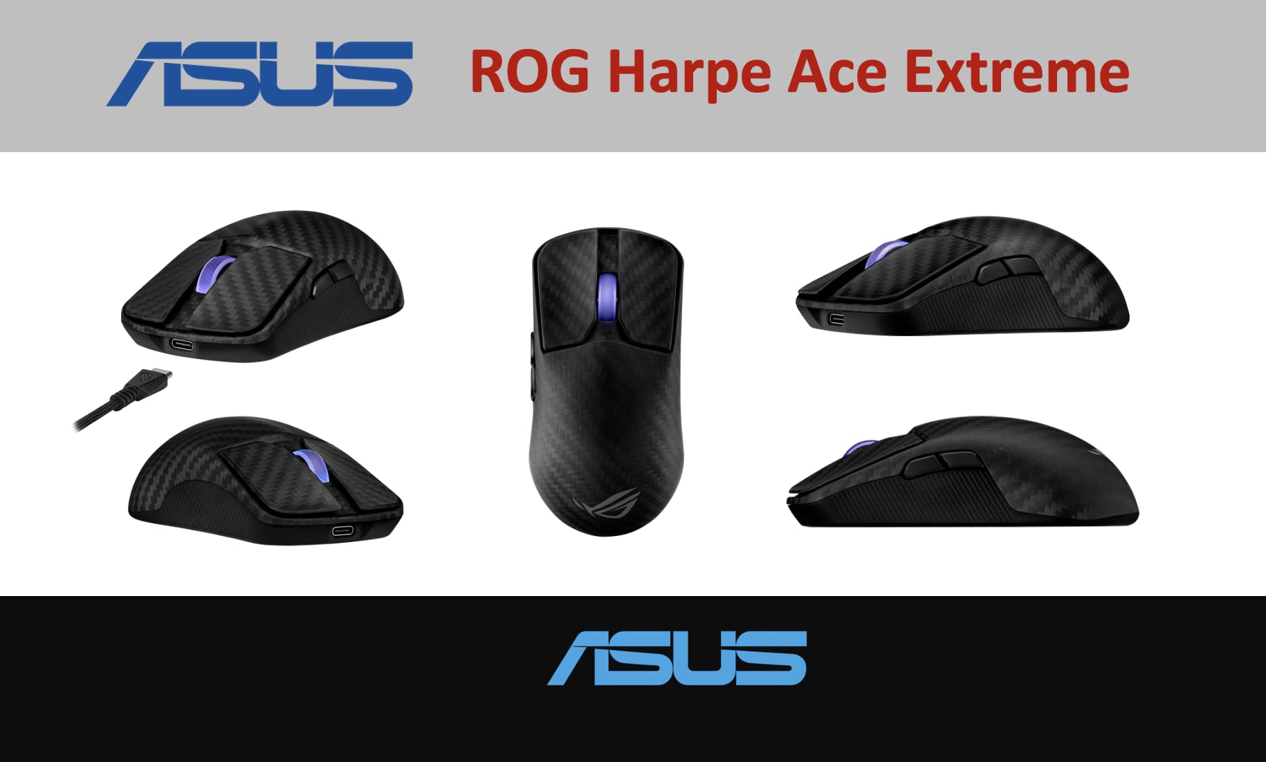 Amazon.com: ASUS ROG Harpe Ace Extreme Wireless Gaming Mouse