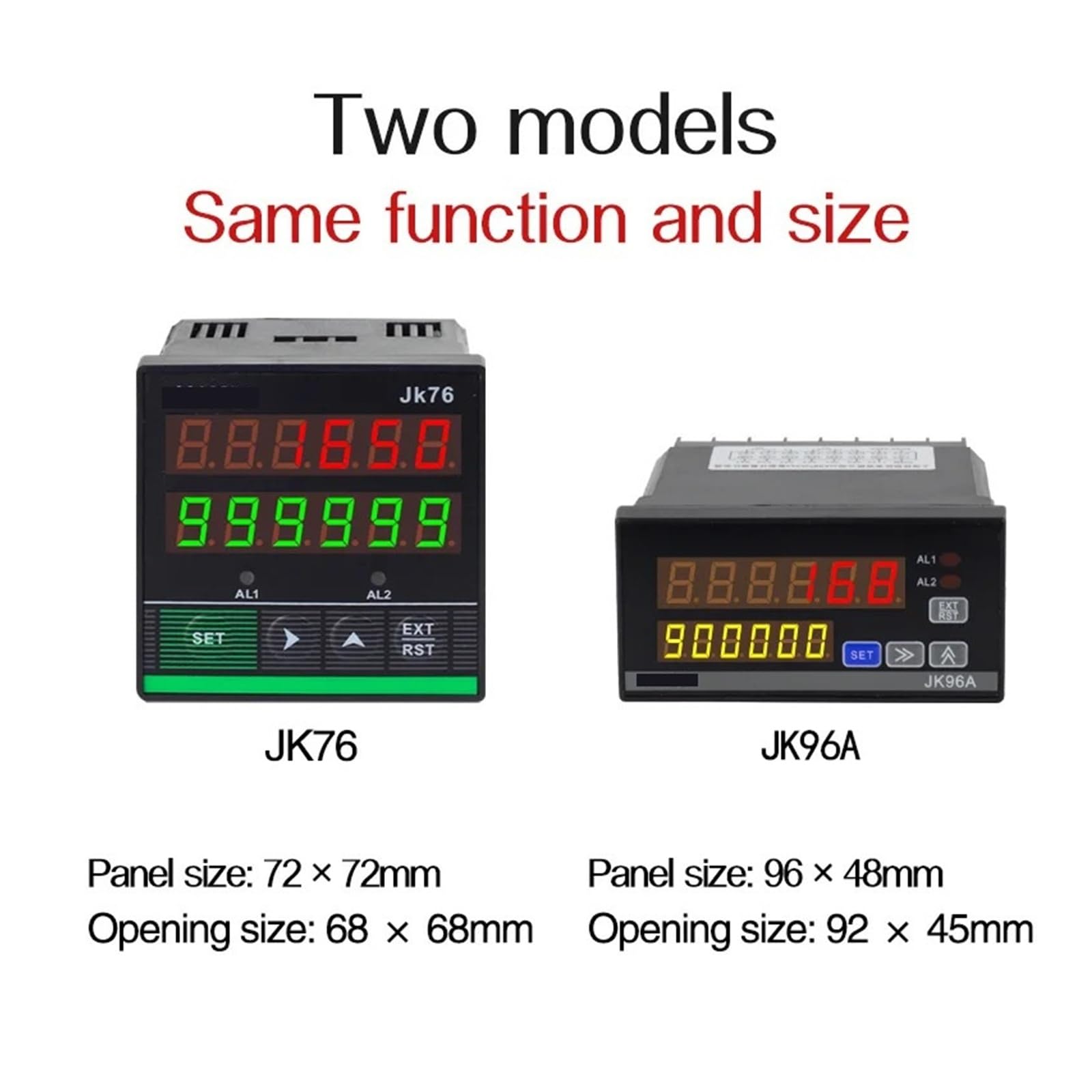 Digital Counter LCD Display Intelligent High Speed Digital Counter, Length Meter, with Total and Batch Count, 6 Digital Length Meter Counter