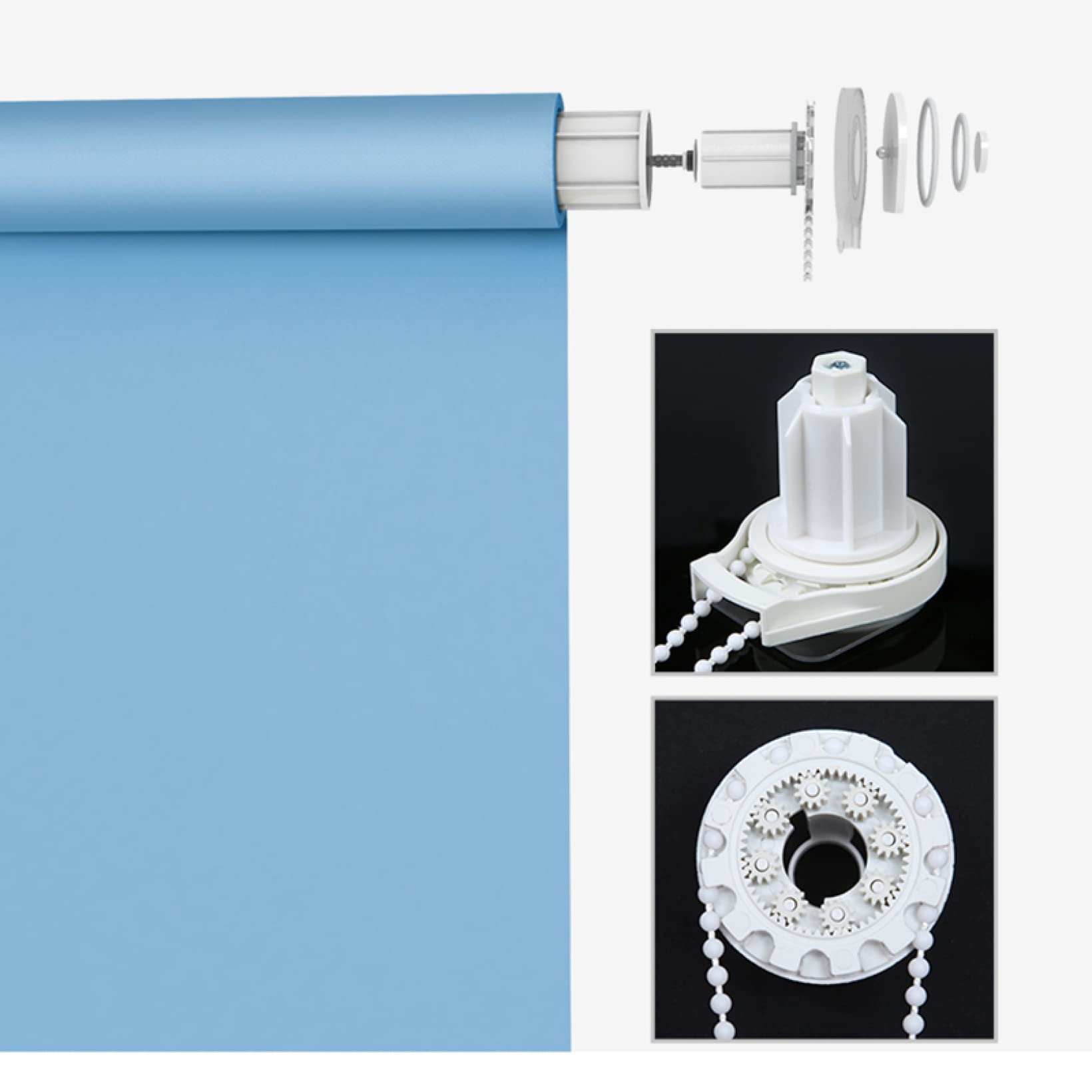 Amazon｜穴あけ不要 ロールスクリーン 遮光 ロールカーテン 撥水加工