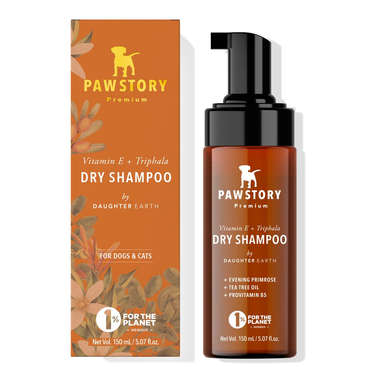 PAWSTORY Dry Shampoo for Pets | Waterless Bath with Argan Oil & Triphala | Gentle, pH-Balanced Formula for Dogs & Cats | No Rinse, Moisture Restoring, Anti-Dandruff, Perfect for Travel & Active Pets (B0D3PSLDB9) Amazon Price History, Amazon Price Tracker