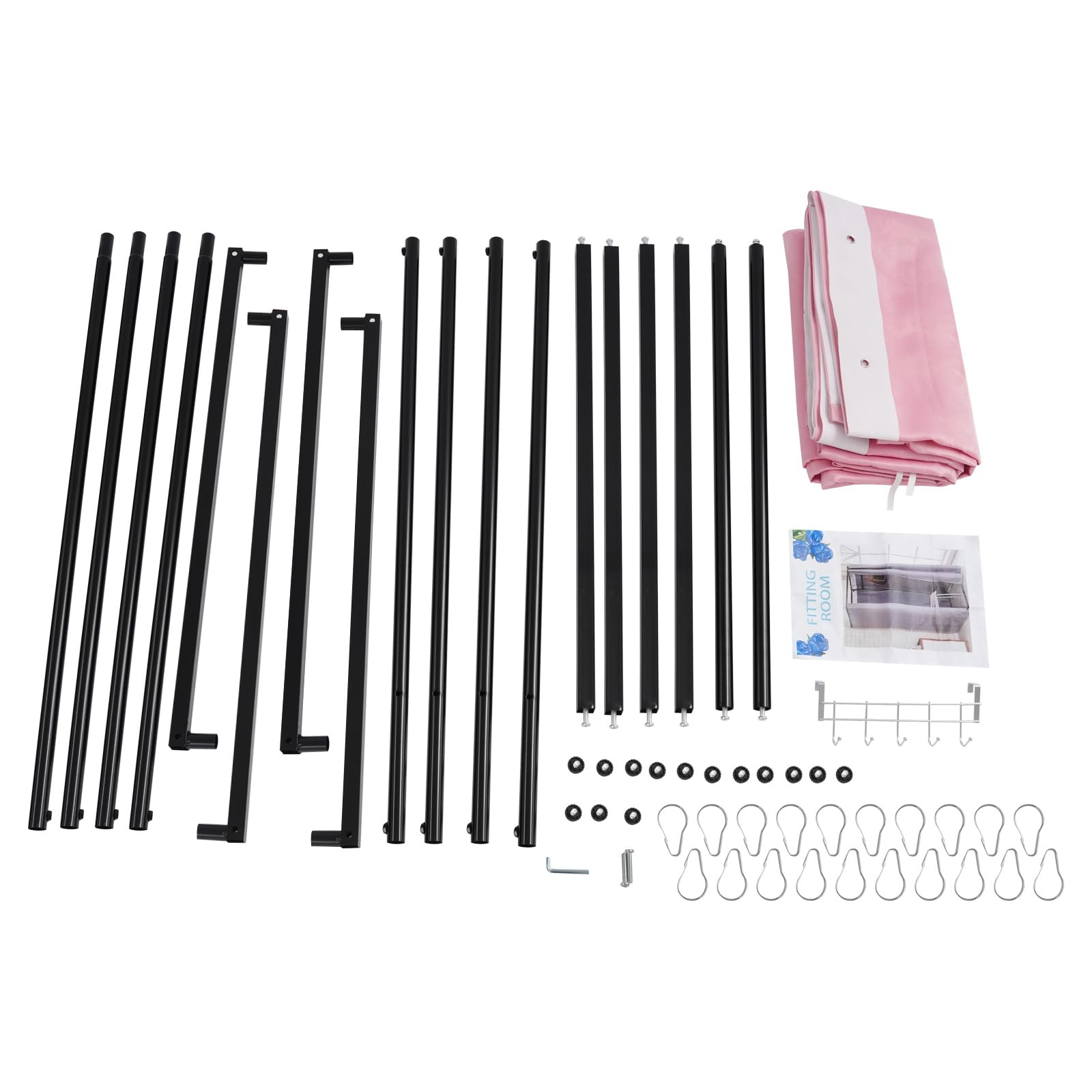 Freistehend & schnell aufgebaut Stoffschrank Offene Oberseite Kleiderschrank Stoff Stoffkleiderschrank Faltbarer Praktischer Haken – für Taschen, Kleidung & Accessoires 85×85×200 cm